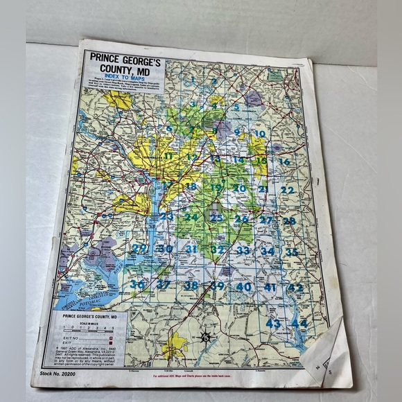 THE ORIGINAL STREET MAP BOOKS (VINTAGE) - WASHINGTON, DC/PRINCE GEORGE’S COUNTY - Picture 11 of 14